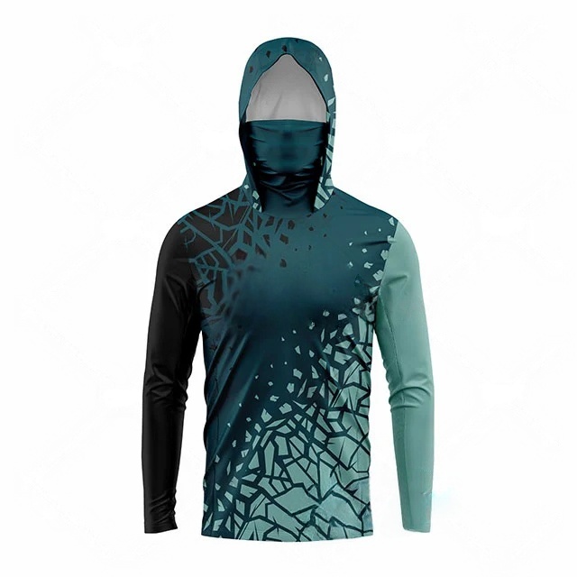Fishing Shirt Uv Protection - MALFC Odzież wędkarska męska koszulka z