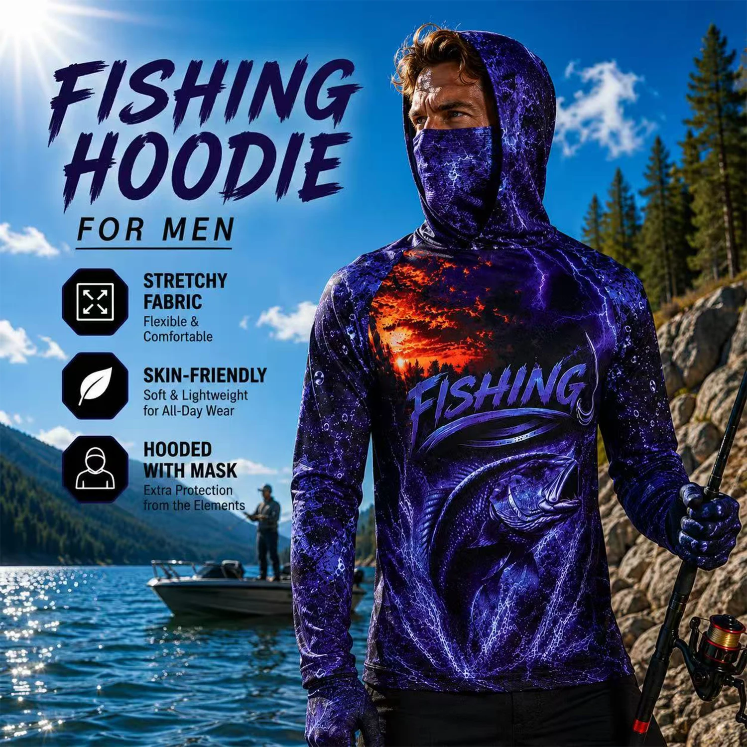 Męska koszulka wędkarska z nad – Fishing Shirt Uv Protection recenzja i cena