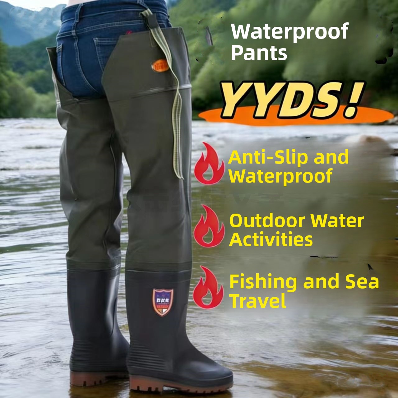 Grube kalosze za kolano męskie – Fishing Rain Suit recenzja i cena