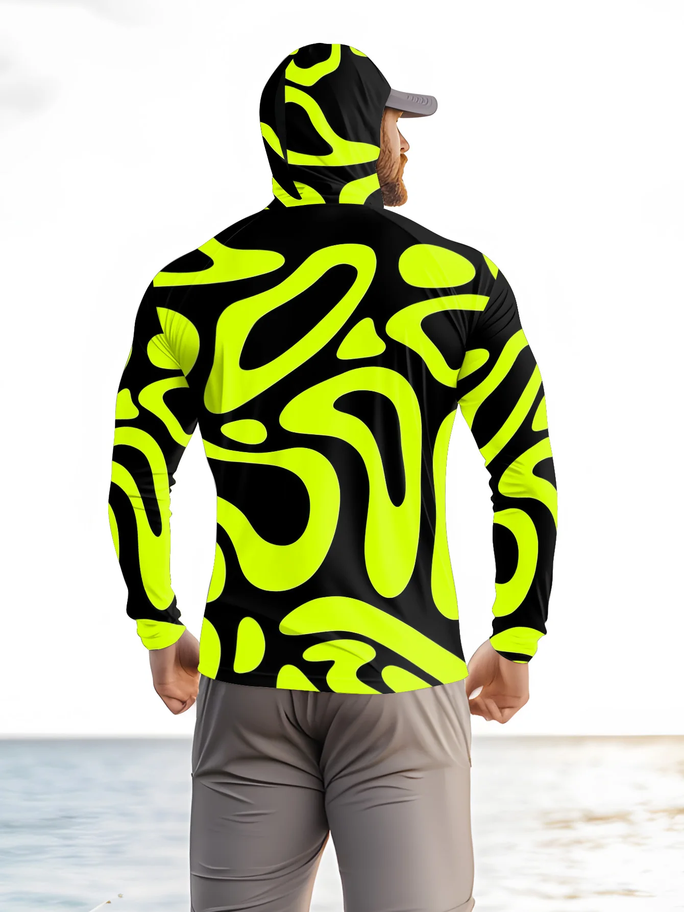 Męska koszulka wędkarska z kap – Fishing Mask Sun Protection recenzja i cena